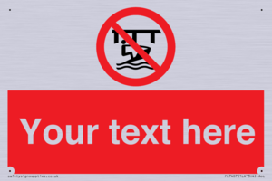 Custom Do not use watercraft in the vicinity of piers